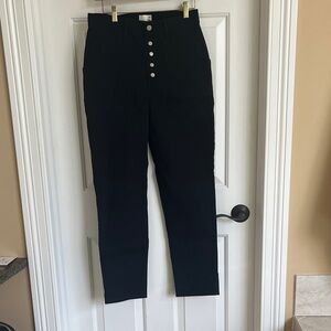 High rise button fly black jeans by Wilfred Free size 8